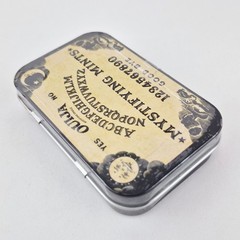 Ouija Board “Mystifying Mints” 1.5oz Collectible Candy Tin Embossed Retro Design