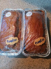 Homemade Pumpkin Bread Cake Loaf. 8.5″x4.5″