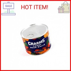 Charms Sour Balls, 12oz Resealable Can (Pack of 1), The Hampton Candy Company