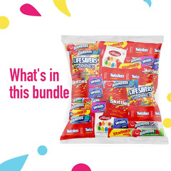Halloween Bulk Assorted Fruit Candy – Starburst, Skittles, Gummy Life Savers, Ai