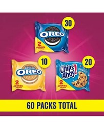 Nabisco Sweet Treats Variety Pack, OREO & CHIPS AHOY! Cookies, 60 pk.
