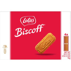 Lotus Biscoff Europe’s Favorite Cookie 4 Packs (128 Cookies / 35.2oz Total)