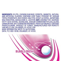 Mentos Always White Bubble Fresh Sugar Free Gum With Xylitol Sweetener