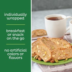 Nonni’s THINaddictives Thin Cookies, Pistachio Almond Biscotti, 4.4 oz 6 pack