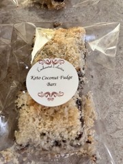 Keto Coconut Fudge Bars * Keto Coconut Fudge Butter Crumb Bars * Diabetic & GF
