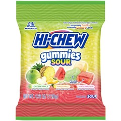 1 BAG Morinaga Hi-Chew Candy Sour Gummies, Green Apple Pineapple Watermelon 4.23