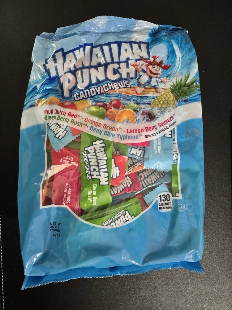Hawaiian Punch Candy Chew 25oz 1 Bag Halloween Candy