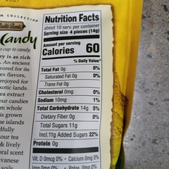 Balis Best Citrus Green Tea Candy 42 Pieces 5.3 Oz Real Tea Extract from Java