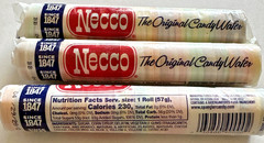 Necco Wafers-Original Mixed Wafers-3 Rolls -2oz Rolls-New-FREE SHIPPING