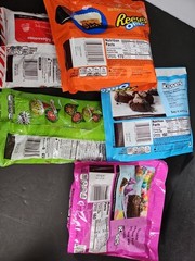 5 Bags! Hershey Kisses Cookies N Cream,Rainbow Brownie,Candy Cane & Reese’s OREO