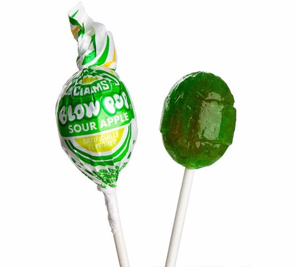 48 PIECE COUNT BULK SOUR APPLE CHARMS BLOW POPS CANDY LOLLIPOPS PARTY FAVORS