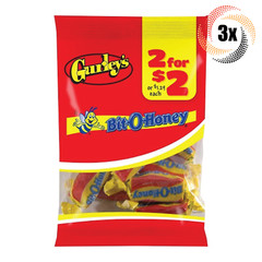 3x Bags Gurley’s Bit-O-Honey Flavor Chewy Candy | 1.75oz | Fast Shipping
