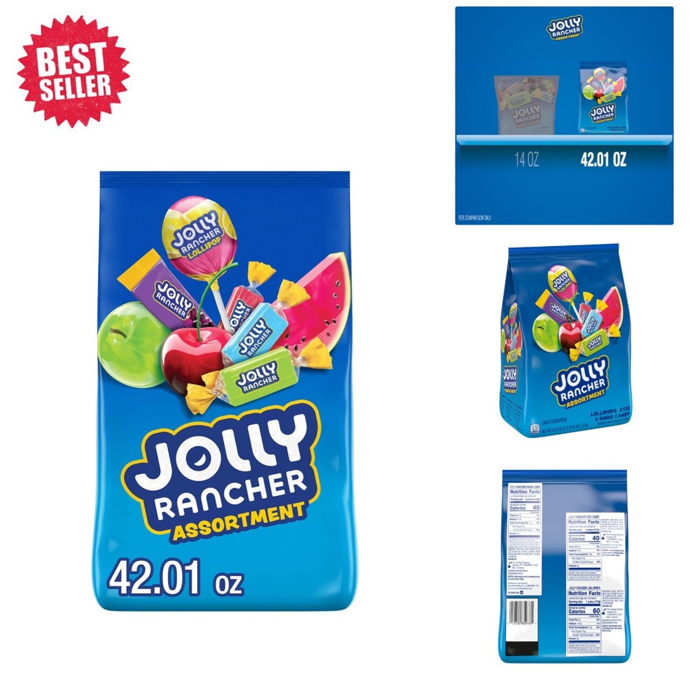 Vibrant Assorted Fruit Flavored Candy Bag – 42.01 oz | Perfect for Any Occasion
