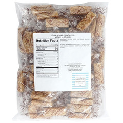 Sesame Crunch Bars, 1 Pound Bulk Bag, Honey Sesame Individually Wrapped Candy B