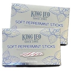 King Leo Soft Peppermint Sticks – Pack of 2 – Delicious and 15.3924 cm
