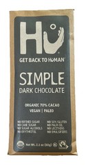 Hu Kitchen Organic Dark Chocolate Simple Bar 2.1 Oz Pack Of 4 New BBD: 05/27