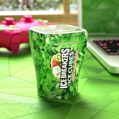 ICE BREAKERS Ice Cubes Kiwi Watermelon Chewing Gum 40 pieces (Pack of 1)