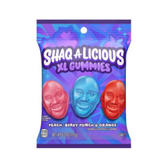 Shaquille O’Neal’s SHAQ-A-LICIOUS XL Shaq Head Gummy 6.2 oz Bag