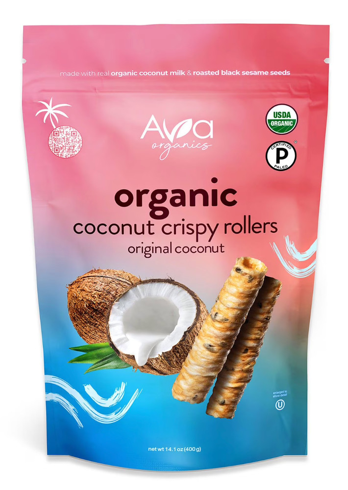 AVA Organics Organic Original Coconut Crispy Rollers 14.1 oz