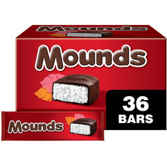 MOUNDS Dark Chocolate and Coconut Candy Bars, 1.75 Oz (36 Count)