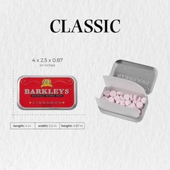 Cinnamon Breath Mints in Elegant Travel Tins – 50 Count for Freshness