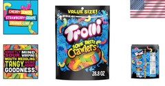 Sour Brite Crawlers 28.8 oz Bag – Bold Cherry, Lemon, Grape & Lime Gummies