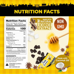 Beehive Dutch Licorice Drops – 5.2Oz Bag – Sweet Honey Black Licorice Candy – Du