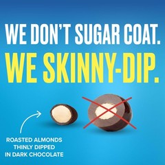 SkinnyDipped Dark Chocolate Cocoa Almonds, Healthy 3.5 Ounce (Pack of 1)