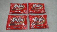 (4) Bags Of Kit Kat Snack Size Candy Bars 10.78 Oz Each YUMMY!