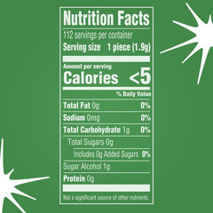 Spearmint Sugarless Chewing Gum Bulk, 8 Packs of 14-Pieces, Case of 6 (672 Total