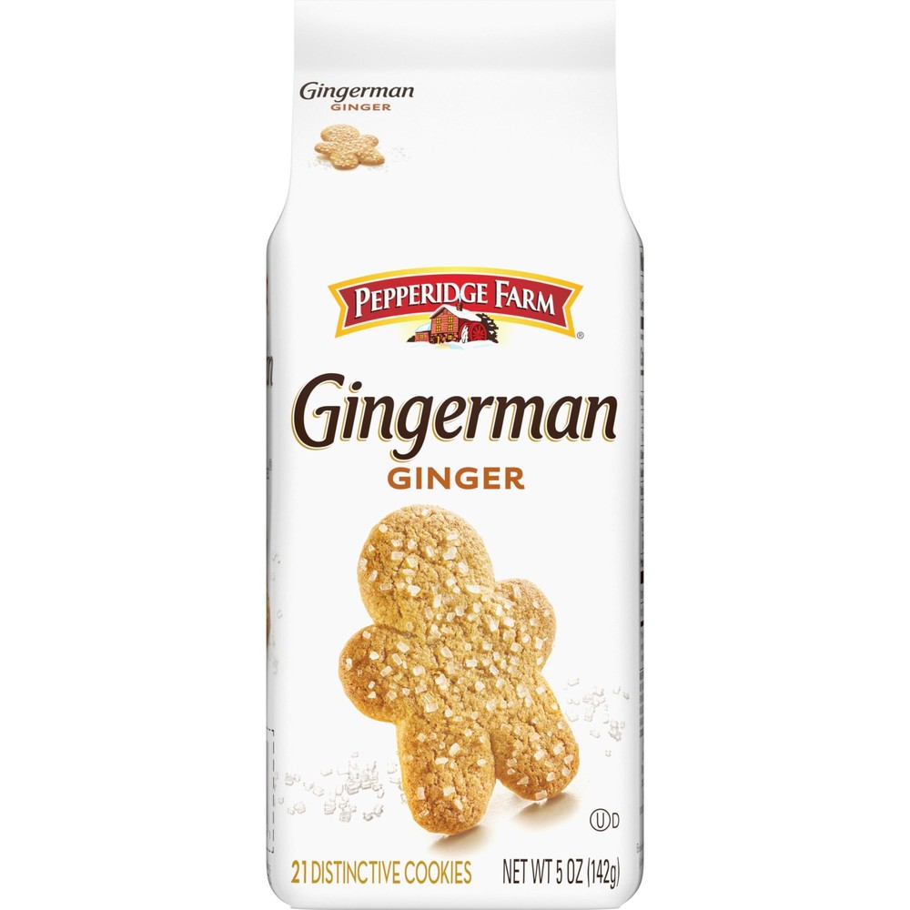 Pepperidge Farm Gingerman Cookies, 21 5 Ounce (Pack of 1), orange, brown