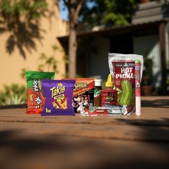 Double Spicy Pickle Chamoy, 2 of Each – 16 Piece Kit With Icee Powder