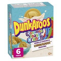 DunkAroos, Cinnamon Toast Crunch Vanilla Cookies and Cinnadust Frosting, 6 x 28g