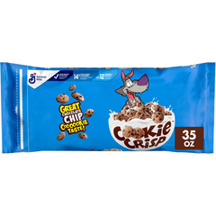 Cookie Crisp Whole Grain Cereal Chocolate Chip Cookie Taste Value Bag 35 oz