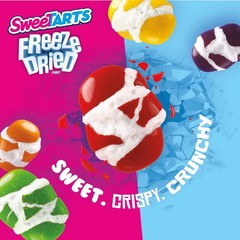 SweeTARTS Freeze Dried Candy, fruity flavored, in a 4.0 oz recloseable bag