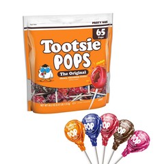 Tootsie Pops, Assorted Peanut Free and Gluten Free Lollipops, 65 Count