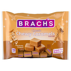 Brach’s Milk Maid Caramels, Individually Wrapped Candy, 10oz Bag