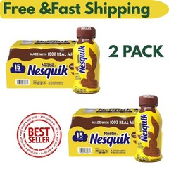 2 Pack Nesquik Chocolate Milk Beverage 8 fl. oz., 15 pk. Best Price offer USA