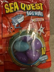 X2 Dinosaur Dino Egg Hunt 10 Plastic Eggs Candy Smarties Colorful 1.5 oz. Bag