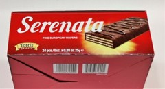 24- 1 Box Serenata Tottis Wafer Cookies Galleta Chocolate Bar Italy Snack Candy