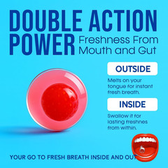 PaperMints CoolCaps – Instant Fresh Breath Mints Sugar-Free 4 Pack – 160 caps…