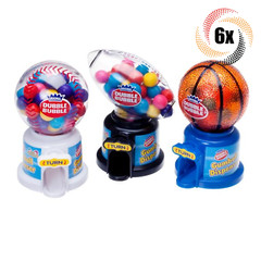 6x Dispensers Dubble Bubble Assorted Fruit Flavored Hot Sports Candy | 1.41oz