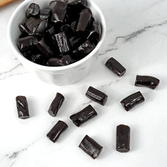 Finnska Sugar Free Black Licorice, 1 Pound Bulk Bag, Sugar Free Candy, Soft Chew