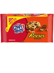 CHIPS AHOY! Reese’s Peanut Butter Cup Chocolate Chip Cookies, Family Size, 14.25