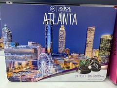 Astor Chocolate Atlanta Edition 14 Mint Favored Dark Chocolate Metal Tin Box