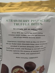 Dubai Style Chocolate Strawberry Pistachio Truffle Bites 18 oz (1.125lb)