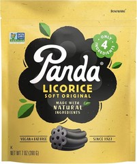 2PACK Panda Licorice Soft Black Licorice Candy 7 oz Pkg ONLY 4 INGREDIENTS