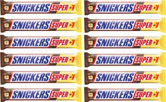 12 SNICKERS Chocolate Bars European Candy Snacks Treats 112.5g 3.9oz