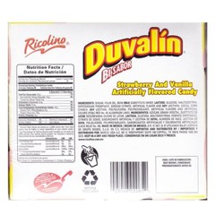 Ricolino Duvalin Mexican Candy 18 Count Multicolor Flavor Pack of 3 Boxes