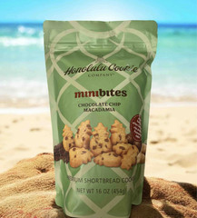 Honolulu Cookie Co. Mini Bites Chocolate Chip Macadamia Shortbread 16oz – 4 Bags